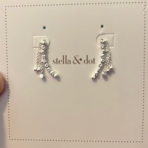 Stella & Dot Cascading Ear Climber in Silver